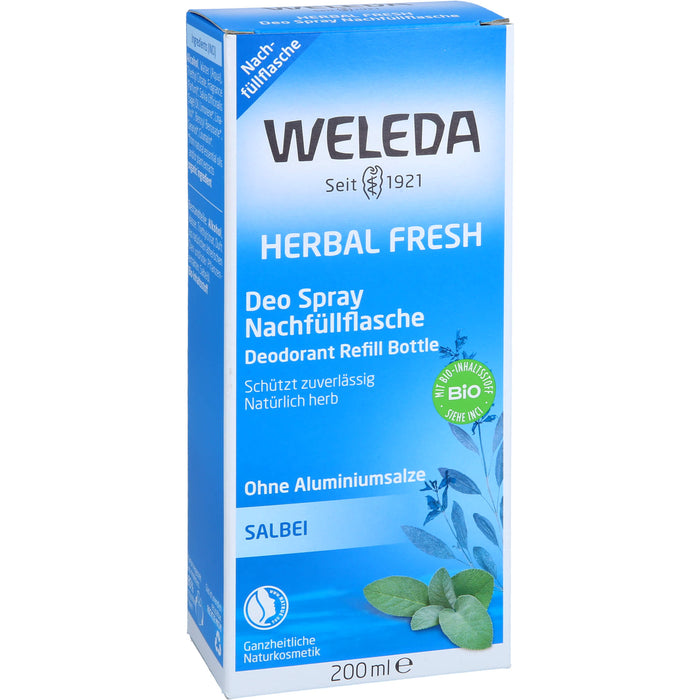 WELEDA Herbal Fresh Deo Spray Salbei Nachfüllfl., 200 ml SPR