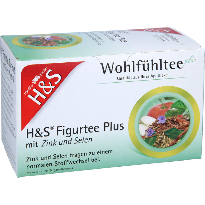 H&S Figurtee Plus mit Zink und Selen, 20X1.5 g FBE