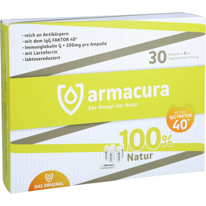 Armacura Lösung auf Colostrumbasis speziell zur Unterstützung des Immunsystems, 30 St. Ampullen