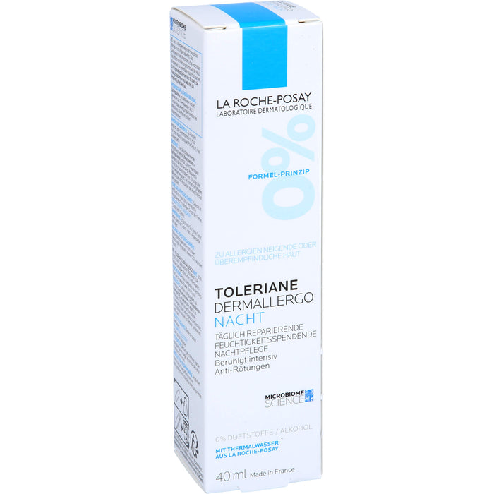 LA ROCHE-POSAY Toleriane Dermallergo Nacht täglich reparierende, feuchtigkeitsspendende Nachtpflege, 40 ml Crème