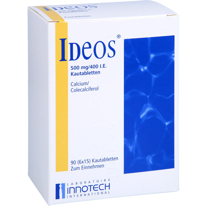 Ideos 500 mg / 400 I.E. axicorp Kautabletten, 90 St KTA