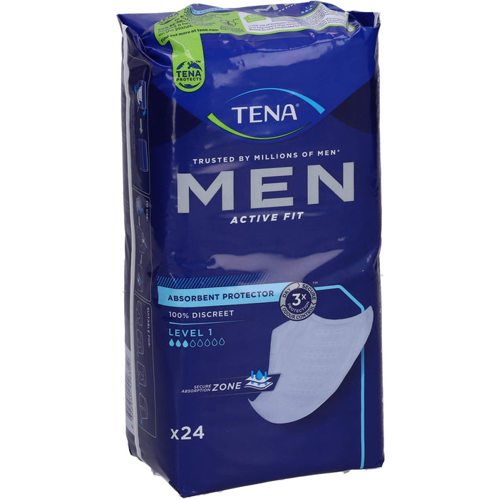 TENA Men Active Fit Level 1 Inkontinenz Einlagen, 6X24 St