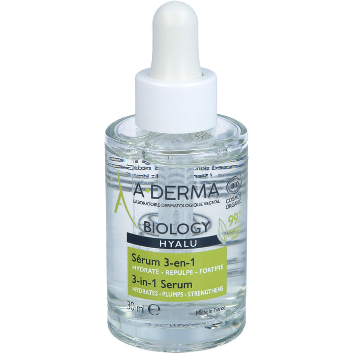 A-DERMA BIOLOGY HYALU SERUM 3in1, 30 ml