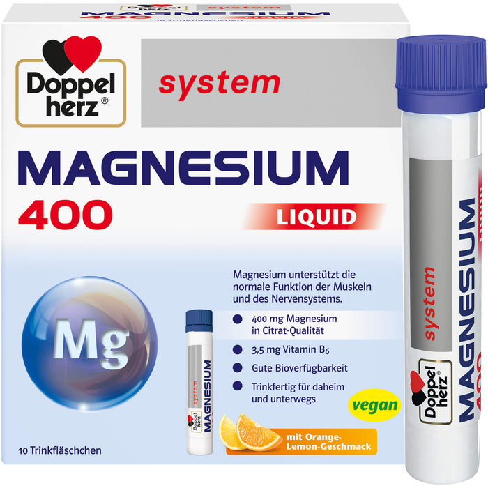 Doppelherz Magnesium 400 Liquid system Lösung, 10 St. Ampullen