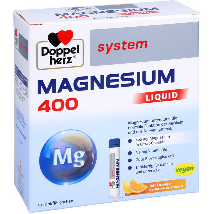 Doppelherz Magnesium 400 Liquid system Lösung, 10 St. Ampullen