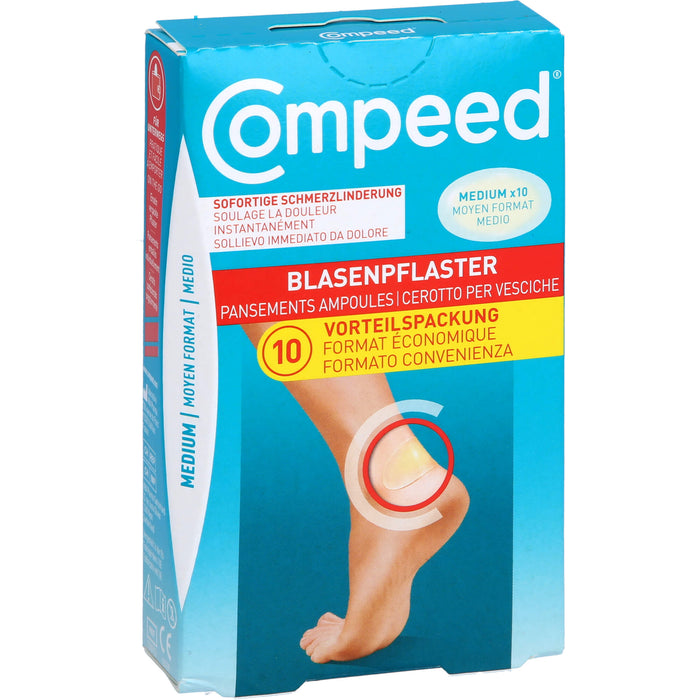 COMPEED Blasenpflaster Medium für sofortige Schmerzlinderung, 10 pcs. Patch