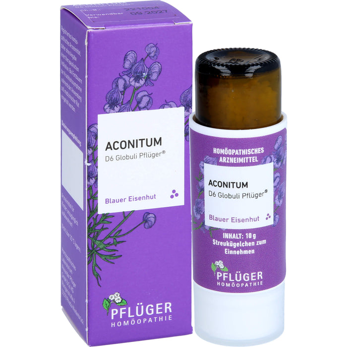 Aconitum D6 Globuli Pflüger Dosierspender, 10 g GLO