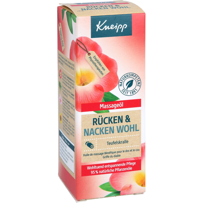 Kneipp Massageöl Rücken & Nacken Wohl, 100 ml OEL