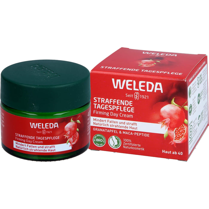 WELEDA straffende Tagespflege Granatapfel & Maca-Peptide mindert Falten & strafft, 40 ml Cream