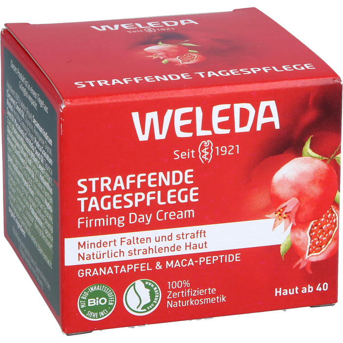 WELEDA straffende Tagespflege Granatapfel & Maca-Peptide mindert Falten & strafft, 40 ml Creme