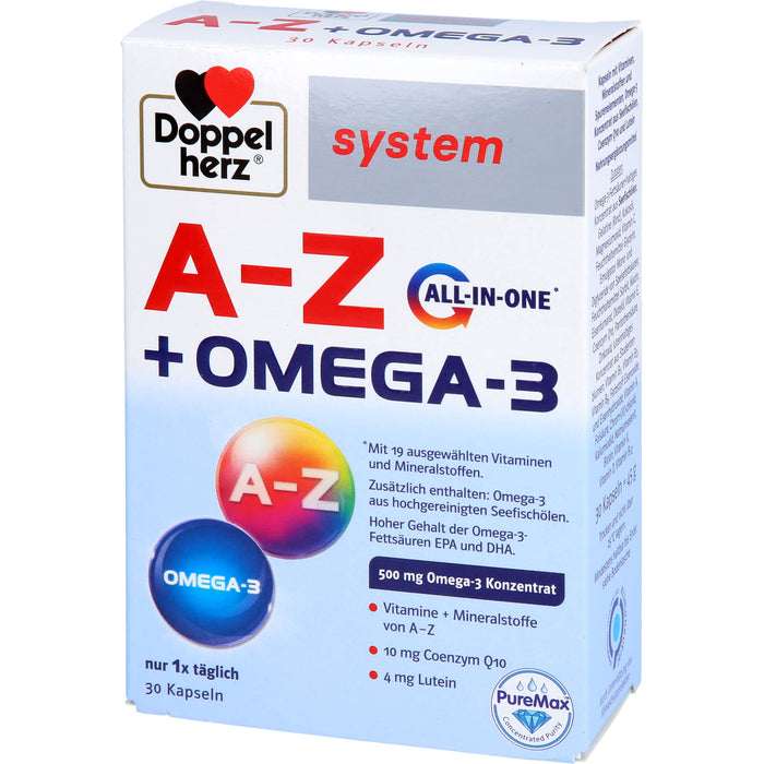 Doppelherz A-Z + Omega-3 All in one system, 30 St KAP