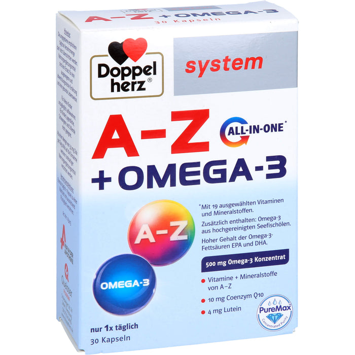 Doppelherz A-Z + Omega-3 All in one system, 30 St KAP