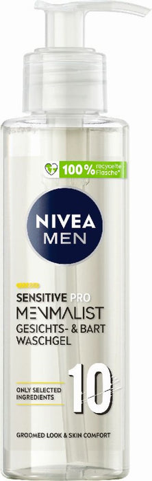 NIVEA MEN Sensitive Pro Menmalist Gsichts-und Bart, 200 ml Gel