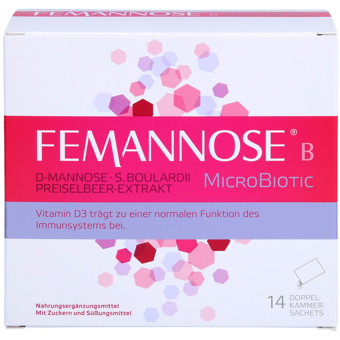 FEMANNOSE B MicroBiotic Pulver trägt zu einer normalen Funktion des Immunsystems bei, 14 pcs. Sachets