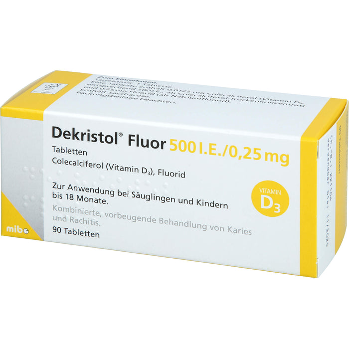 Dekristol Fluor 500ie/0.25, 90 St TAB