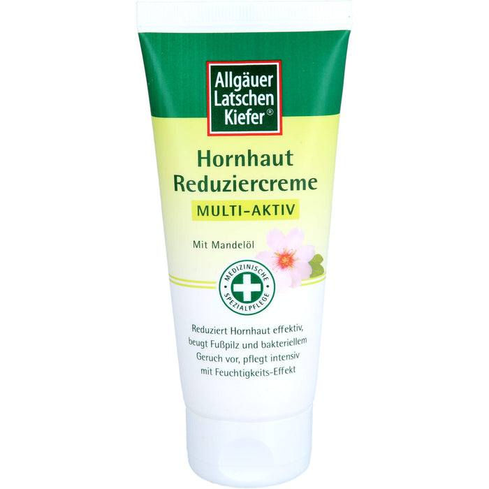 Allgäuer Latschenkiefer Hornhaut Reduziercreme Multi-Aktiv reduziert Hornhaut effektiv, beugt Fußpilz und bakteriellem Geruch vor, pflegt intensiv mit Feuchtigkeits-Effekt, 100 ml Creme