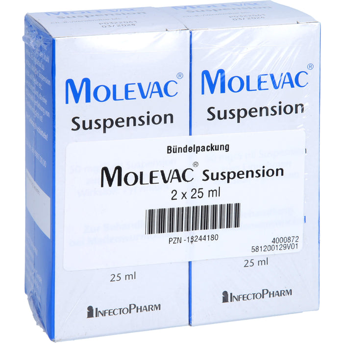 Molevac Suspension, 50 mg/5 ml Suspension zum Einnehmen, 2X25 ml SUE