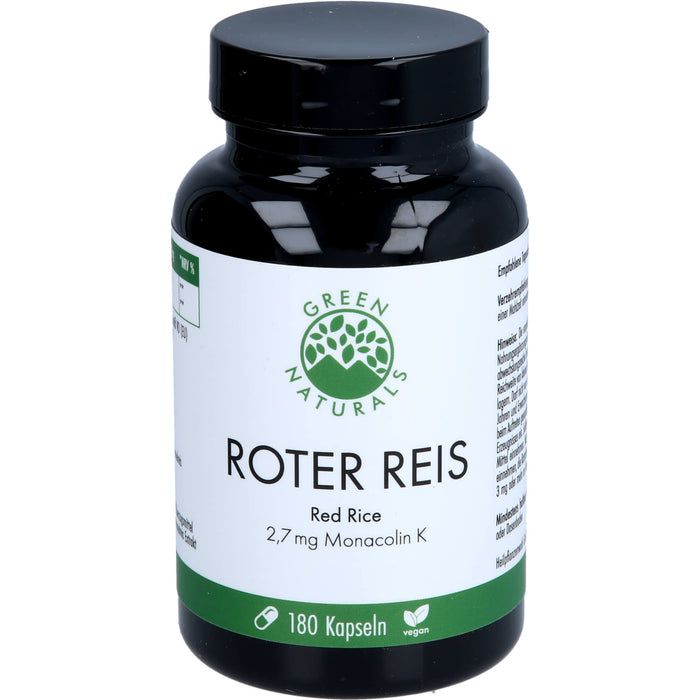 GREEN NATURALS roter Reis Monacolin K vegan, 180 St KAP