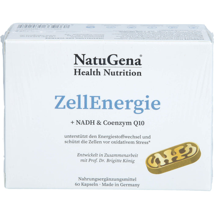 NatuGena ZellEnergie Kapseln unterstützt den Energiestoffwechsel und schützt die Zellen vor oxidativem Stress, 60 pcs. Capsules