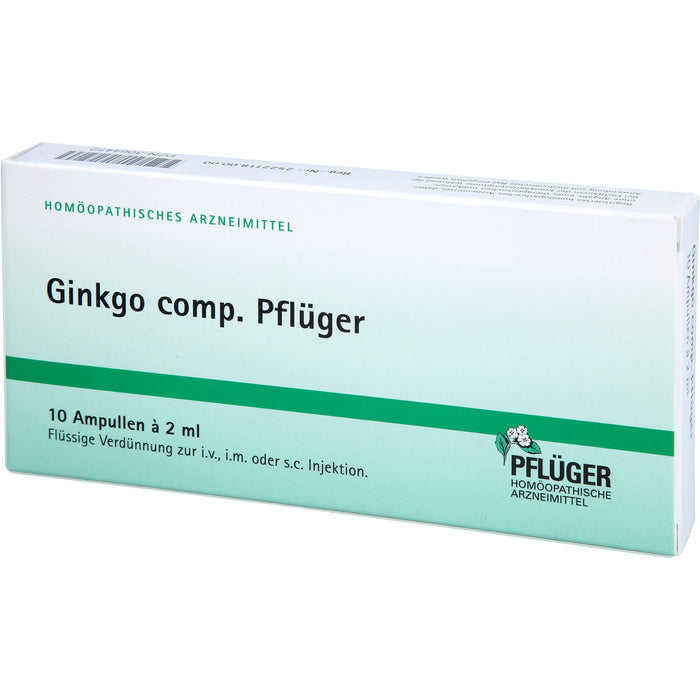 Ginkgo comp. Pflüger Amp., 10 pcs. Ampoules