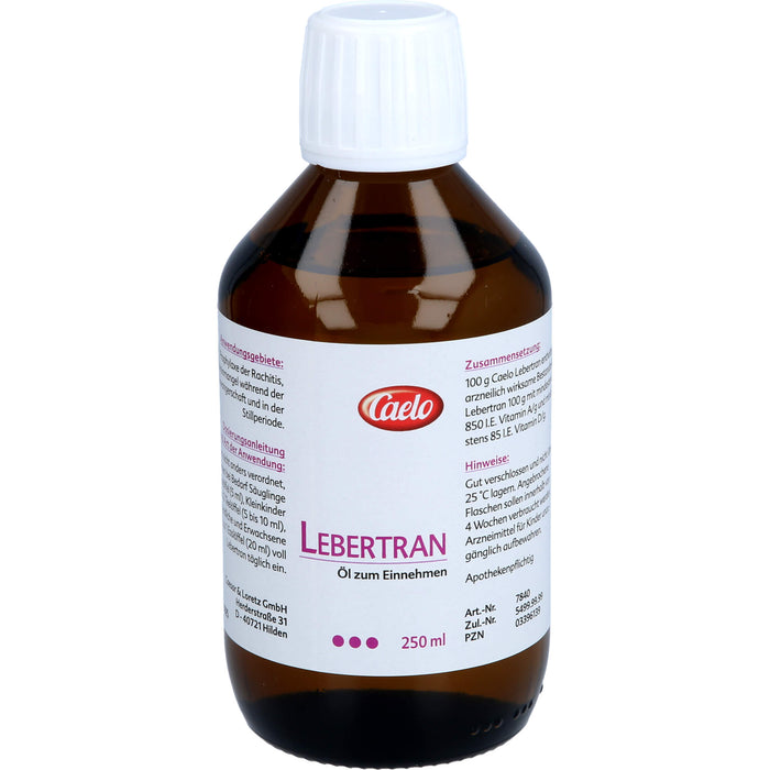 Caelo Lebertran, 250 ml Oil