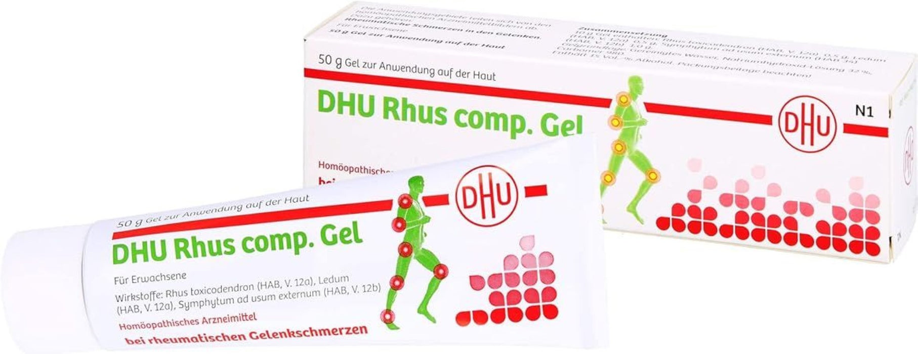 DHU Rhus comp. Gel bei rheumatischen Gelenkschmerzen, 50 g Gel