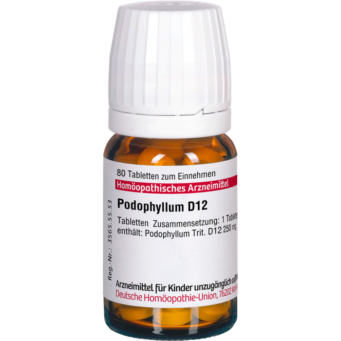 Podophyllum D12 DHU Tabletten, 80 St TAB