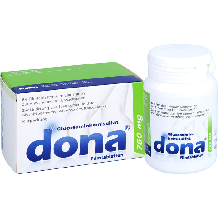 dona 750 mg Tabletten bei Arthrose des Kniegelenks, 84 pcs. Tablets