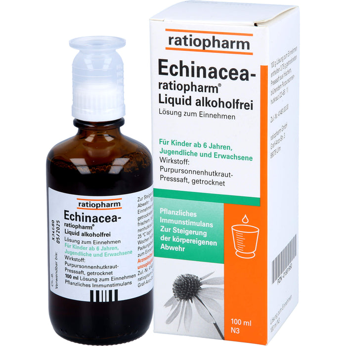 Echinacea-ratiopharm Liquid alkoholfrei, 100 ml Lösung