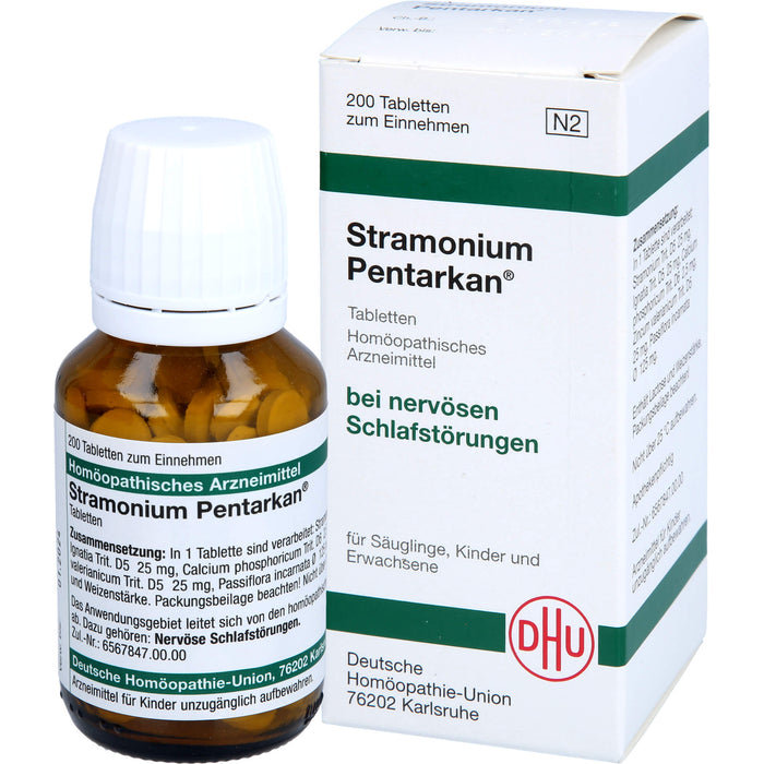 DHU Stramonium Pentarkan Tabletten bei nervösen Schlafstörungen, 200 pc Tablettes