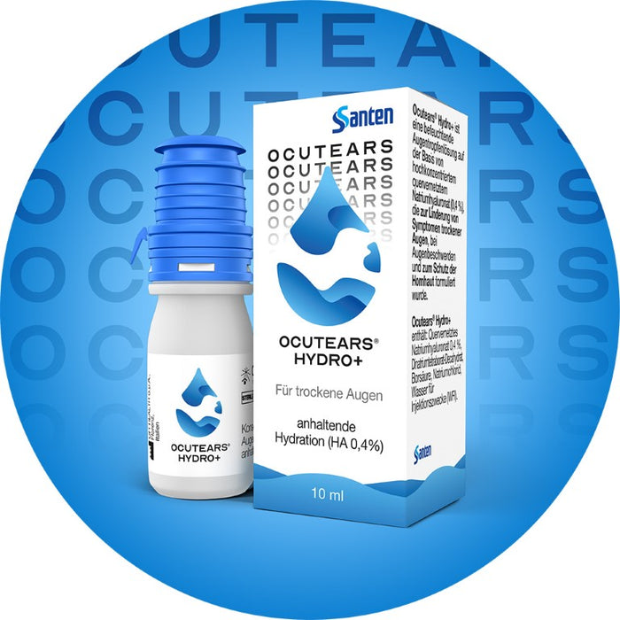 Ocutears HYDRO+ - Augentropfen bei Trockenen Augen mit Hyaluronsäure, 10 ml Solution