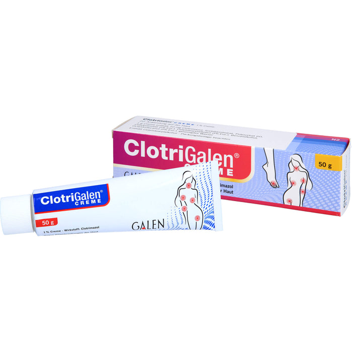 Clotrigalen Creme zur Behandlung von Pilzinfektionen der Haut, 50 g Creme