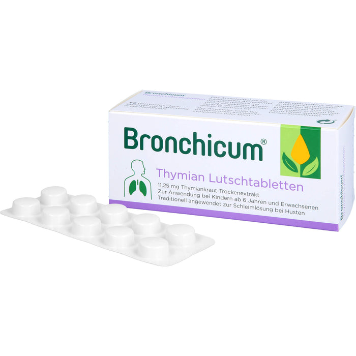 Bronchicum Thymian Lutschtabletten, 50 pc Tablettes