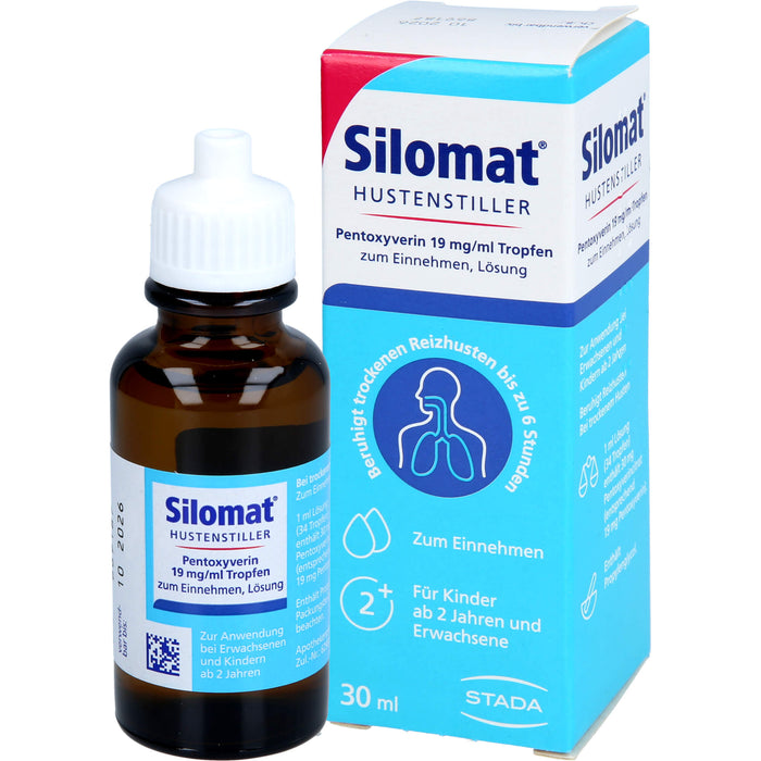 Silomat Hustenstiller Pentoxyverin 19 mg/ml Tropfen zum Einnehmen, Lösung, 30 ml TEI