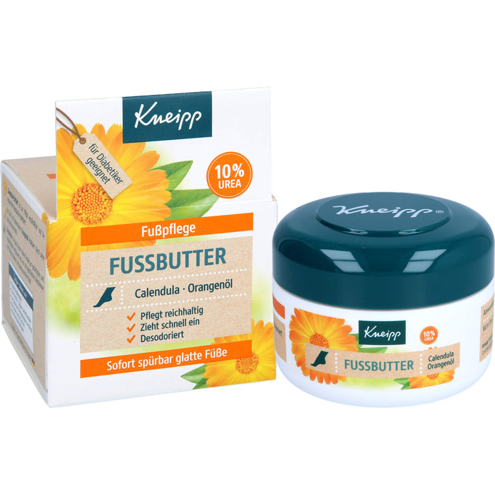 Kneipp Fussbutter Ringelblume-Rosmarin reichhaltige Pflege für trockene Füße, 100 g Cream