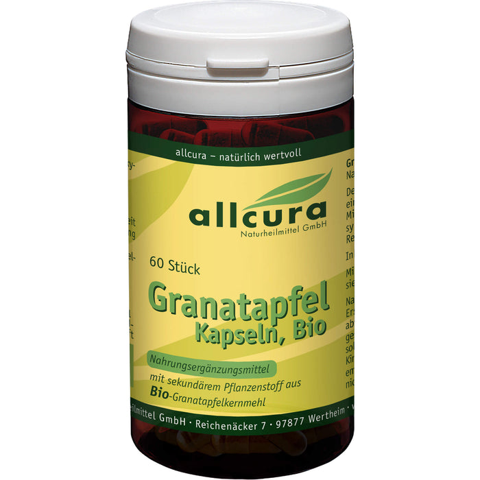 allcura Granatapfel Kapseln Bio, 60 pc Capsules