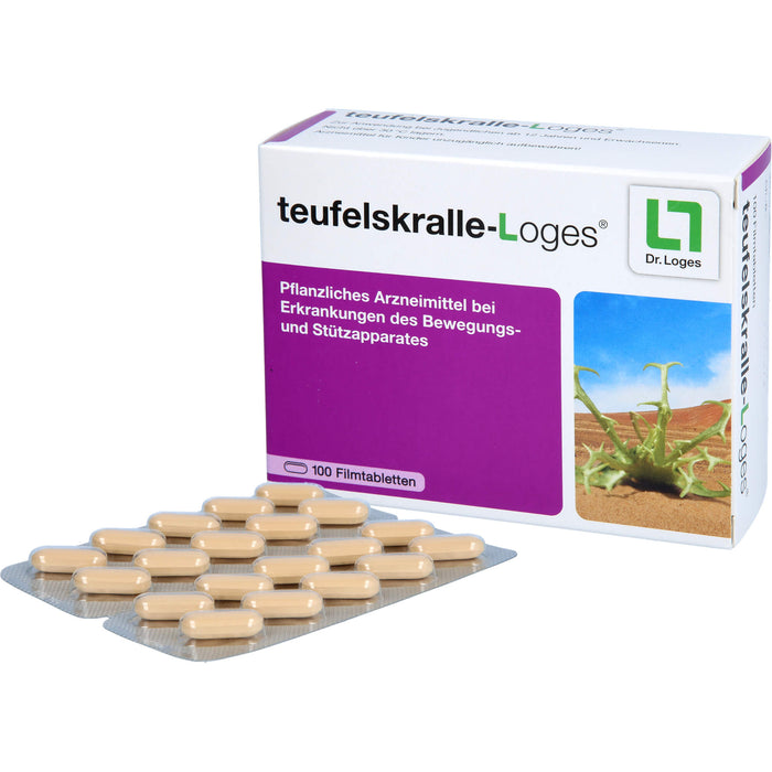 teufelskralle-Loges Tabletten bei Erkankungen des Bewegungs- und Stützapparates, 100 St. Tabletten