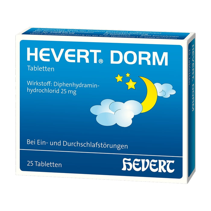 HEVERT Dorm Tabletten bei Einschlaf- und Durchschlafstörungen, 25 pc Tablettes