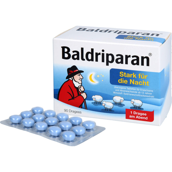 Baldriparan stark für die Nacht Dragees, 90 pcs. Tablets