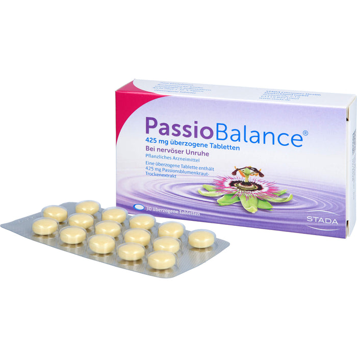 PassioBalance Tabletten bei nervöser Unruhe, 30 pcs. Tablets