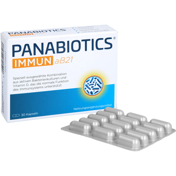 PANABIOTICS IMMUN aB21 Kapseln zur Unterstützung des Immunsystems, 30 pcs. Capsules