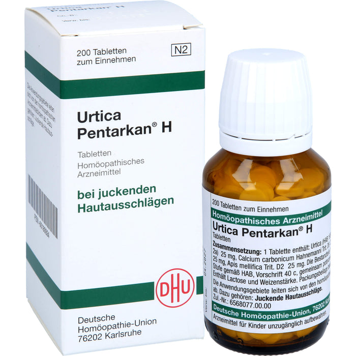 DHU Urtica Pentarkan H Tabletten bei juckenden Hautausschlägen, 200 pc Tablettes