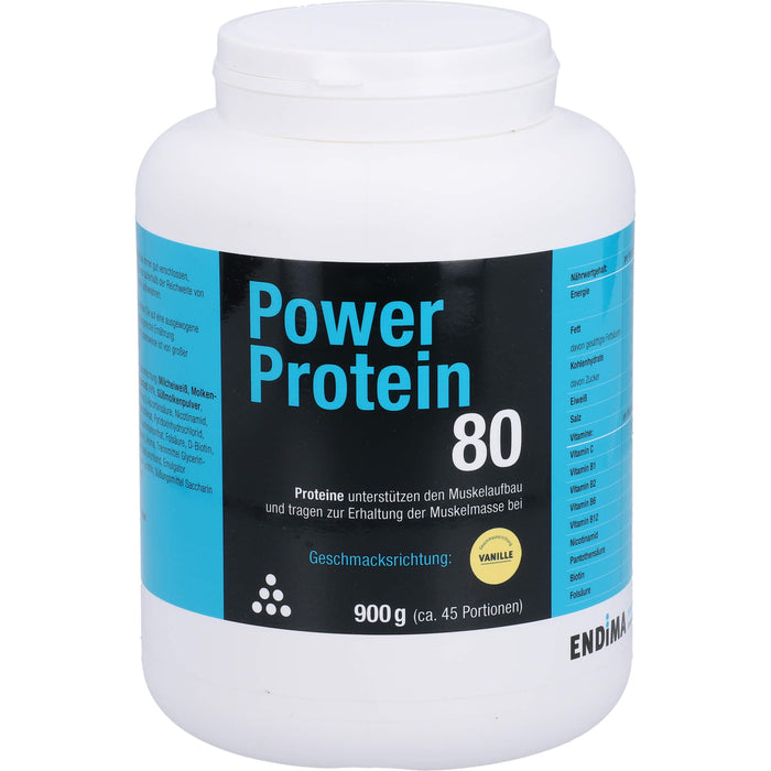 POWER PROTEIN 80 VANILLE, 900 g PUL