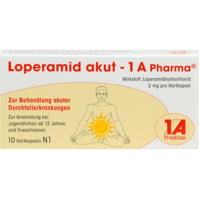 Loperamid akut - 1 A Pharma Hartkapseln, 10 pc Capsules