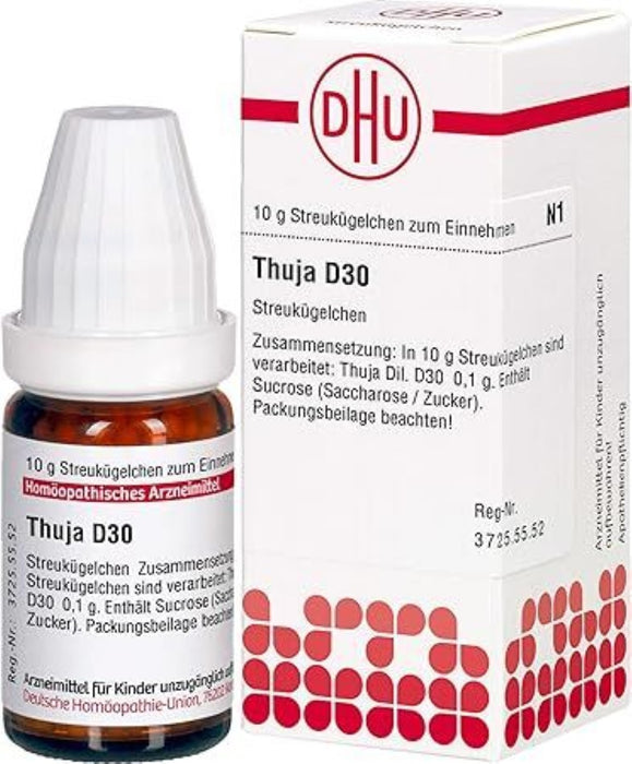 DHU Thuja D30 Streukügelchen, 10 g Globuli