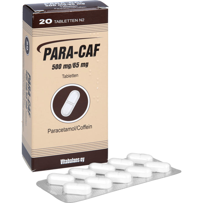 PARA-CAF 500 mg/65 mg, 20 pcs. Tablets