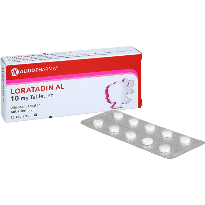 Loratadin AL 10 mg Tabletten Antiallergikum, 20 pc Tablettes