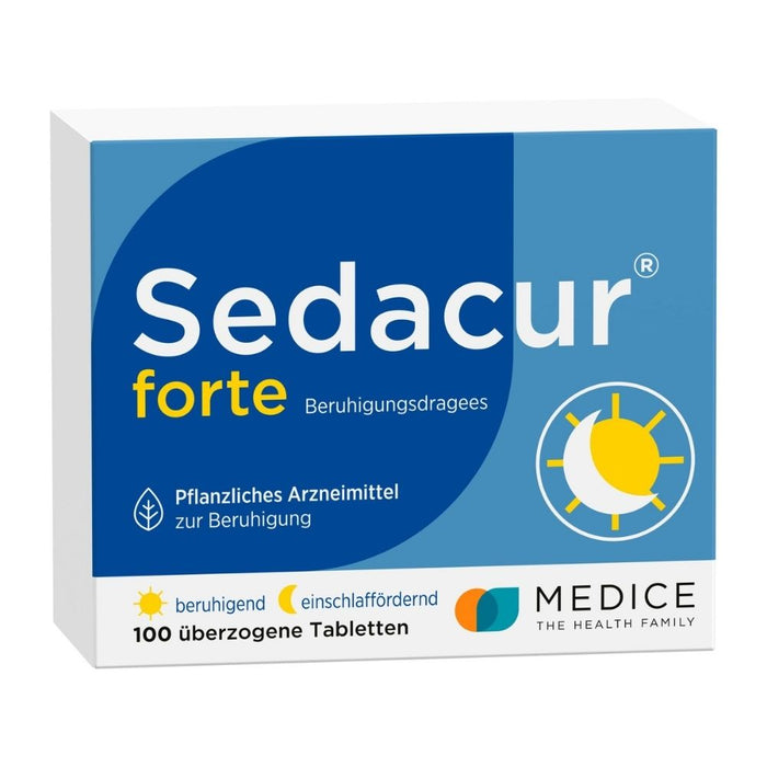 Sedacur forte Beruhigungsdragees einschlaffördernd, 100 St. Tabletten