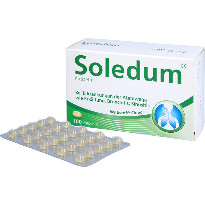 Soledum Kapseln bei Erkrankungen der Atemwege, 100 pcs. Capsules