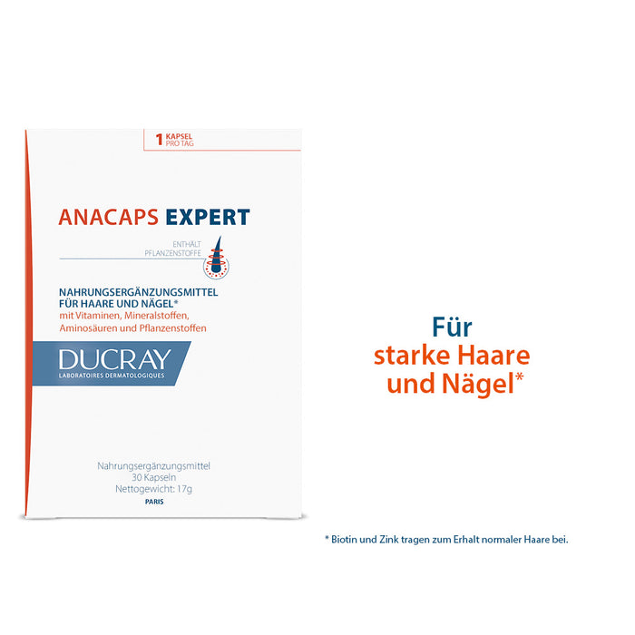 DUCRAY ANACAPS EXPERT für Haare und Nägel, 30 St. Kapseln